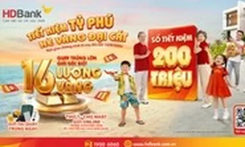 HDBank trao cơ hội 'đại cát' tới khách hàng gửi tiết kiệm