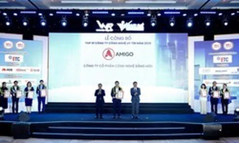 AMIGO được vinh danh trong Top 10 Công ty Công nghệ uy tín năm 2026