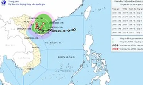 Bão số 4 giật cấp 10, cách đặc khu Bạch Long Vĩ khoảng 90km
