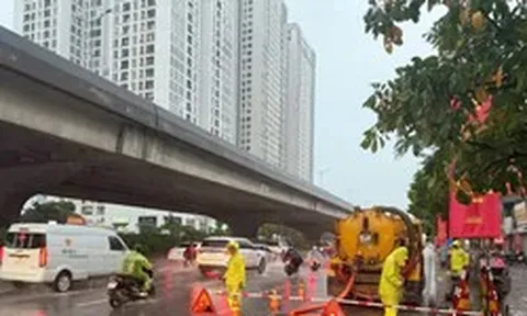 Hà Nội thông tin về các điểm úng ngập sau trận mưa lớn