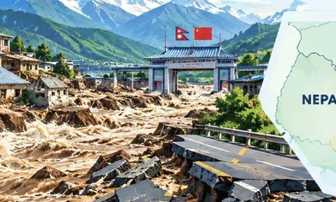 Toàn cảnh lũ quét như tận thế san phẳng biên giới Nepal - Trung Quốc