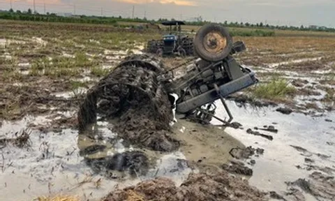 Máy cày bất ngờ lật úp, đè tử vong thiếu niên 14 tuổi đang lái