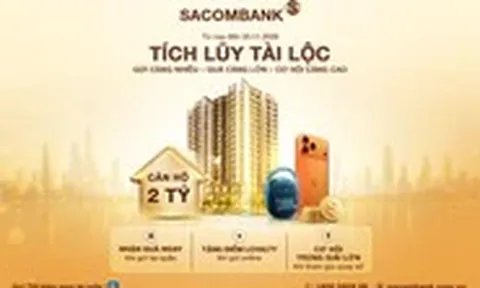 SACOMBANK mang loạt ưu đãi đến khách hàng gửi tiết kiệm