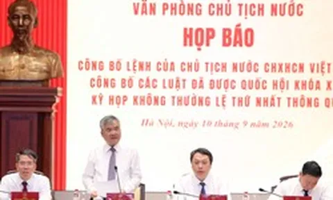 Công bố Lệnh của Chủ tịch nước về 15 luật