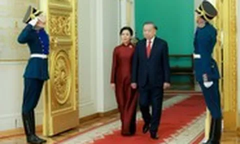 Những hình ảnh ấn tượng trong chuyến thăm Nga, Pháp của Tổng Bí thư, Chủ tịch nước Tô Lâm và Phu nhân