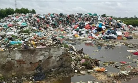 Cảnh tượng hàng trăm tấn rác ùn ứ, hợp tác xã phải đào hố chứa tạm
