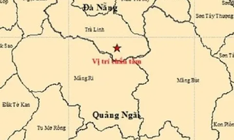 Liên tiếp 4 trận động đất xảy ra ở Đà Nẵng và Quảng Ngãi rạng sáng 21/9