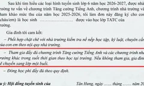 TPHCM: Phụ huynh tố phải đăng ký môn liên kết, học sinh mới được học bán trú?
