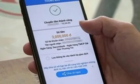 Tất cả người dân cần kiểm tra tài khoản ngân hàng khi có giao dịch chuyển tiền như sau