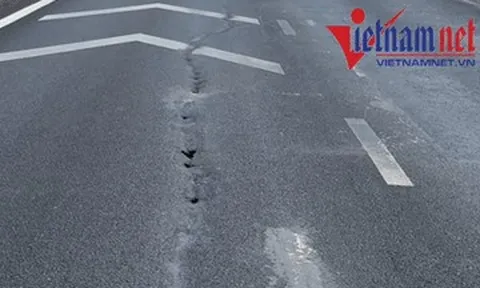 Xuất hiện hố hàm ếch, vệt sụt lún kéo dài trên cao tốc Biên Hòa - Vũng Tàu