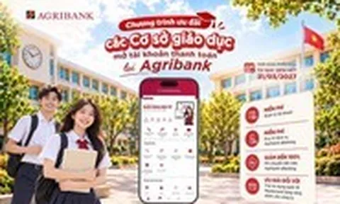 Agribank miễn loạt phí cho trường học, cơ sở giáo dục mở tài khoản