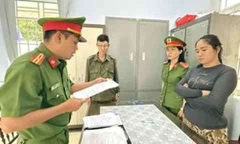 Thi hành lệnh bắt tạm giam Lý Thị Thu Vân 38 tuổi
