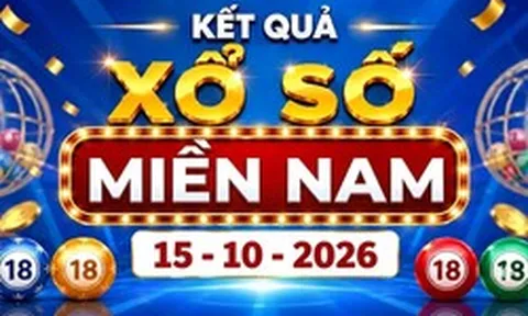 XSMN 15/10 - Kết quả xổ số miền Nam ngày 15 tháng 10