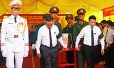 Truy điệu, an táng 56 hài cốt liệt sĩ và đồng bào tử nạn tại Mả Chìa, Hải Phòng