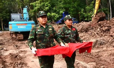 Sau lễ an táng, phát hiện thêm 8 hài cốt liệt sĩ tại công viên Lê Thị Riêng
