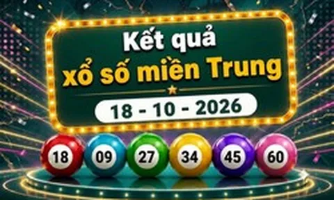 XSMT 18/10 - Kết quả xổ số miền Trung hôm nay ngày 18 tháng 10