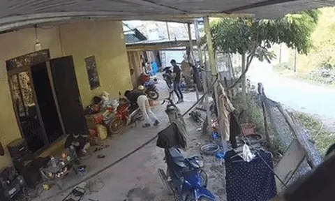 Clip động đất ở Sơn La, khung hình camera chao đảo