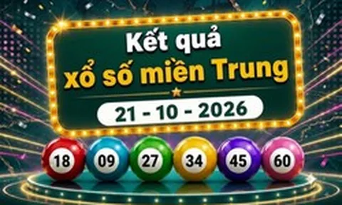 XSMT 21/10 - Kết quả xổ số miền Trung hôm nay ngày 21 tháng 10