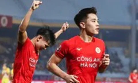 Đình Bắc ghi bàn nhưng Nguyễn Filip sai lầm khiến CLB Công An Hà Nội hòa Thanh Hóa