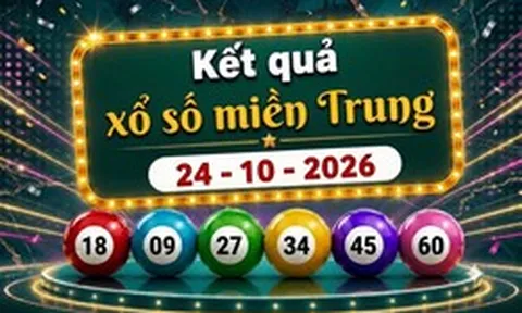 XSMT 24/10 - Kết quả xổ số miền Trung ngày 24 tháng 10