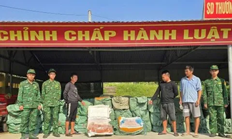 11 người vận chuyển hơn 6 tấn thực phẩm qua biên giới, một số thùng bốc mùi hôi thối