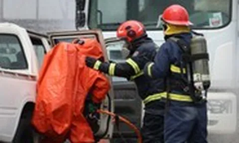 Hơn 2.500 người diễn tập ứng phó tình huống cháy, nổ tại Công ty hóa dầu Long Sơn