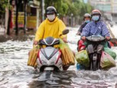 Đường Nguyễn Văn Khối vừa khởi công từng ngập đến yên xe