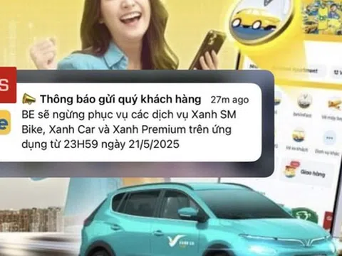 Be bất ngờ thông báo dừng tích hợp các dịch vụ gọi xe điện của Xanh SM