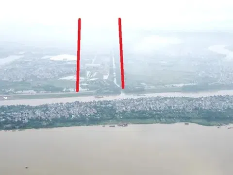 Hiện trường dự án cầu Tứ Liên phía nội thành vẫn 'nằm yên'