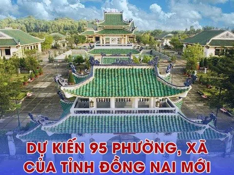 Trụ sở 95 xã, phường sau sắp xếp của tỉnh Đồng Nai mới