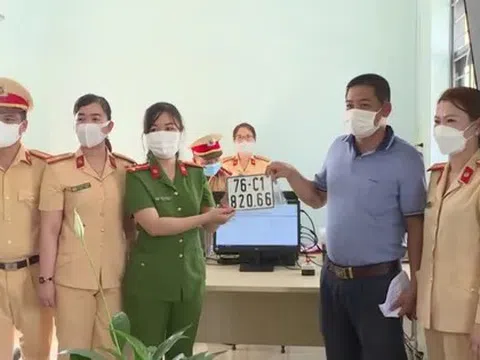 Hai đầu số – Một tỉnh mới: Biển 76 và 82 cùng song hành trên đường Quảng Ngãi