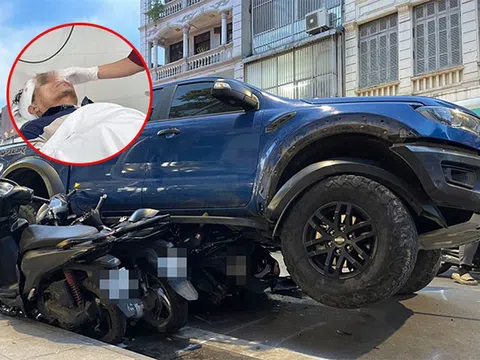 Vụ xe bán tải tông loạt xe máy trên phố Khâm Thiên: Tiết lộ tình trạng nguy kịch của 1 nạn nhân