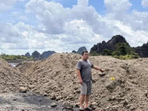Khởi tố lãnh đạo trạm trộn bê tông cùng thuộc cấp đổ chất thải trái phép