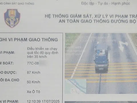Bất ngờ về xe tải vi phạm tốc độ 21 lần trong 7 tháng ở Gia Lai
