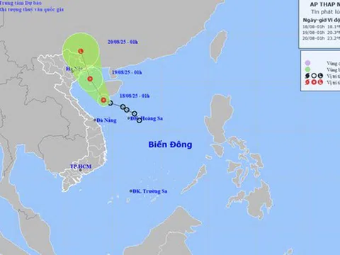 Tin mới nhất về áp thấp nhiệt đới trên Biển Đông