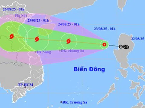 Áp thấp nhiệt đới sắp mạnh thành bão số 5, di chuyển nhanh về hướng Nghệ An- Huế