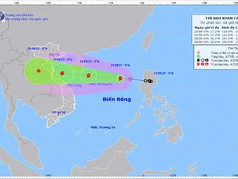 Bão số 5 hình thành tăng cấp rất nhanh, Thanh Hóa đến Huế sắp mưa lớn dữ dội
