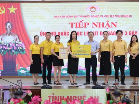 PVcomBank hỗ trợ nhân dân Nghệ An 1 tỷ đồng