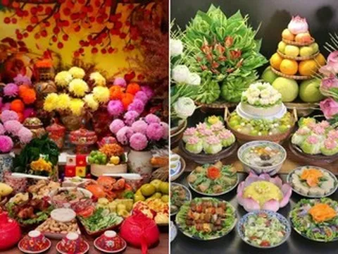 Mẹ đảm đứng bếp 4 tiếng, làm mâm cỗ Rằm tháng 7 đẹp mỹ mãn