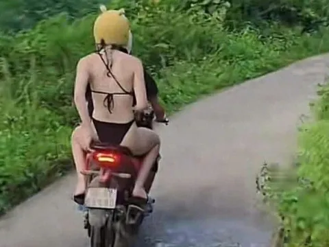 Tranh cãi cảnh khách Tây mặc bikini trên đường ở Tuyên Quang