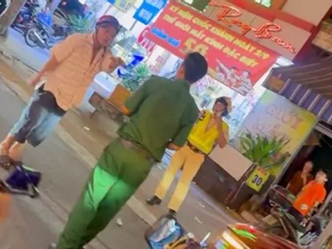 Người đàn ông say xỉn chống đối CSGT, làm một thanh niên xung phong bị thương