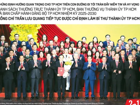 Báo in số ra 15-10: Kỳ vọng TP HCM trở thành hình mẫu siêu đô thị