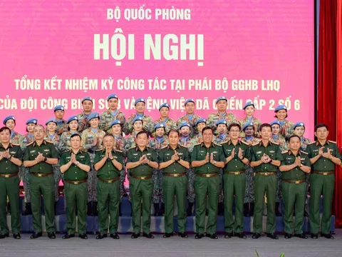 Đội công binh số 3 và Bệnh viện dã chiến cấp 2 số 6 hoàn thành xuất sắc nhiệm kỳ gìn giữ hòa bình