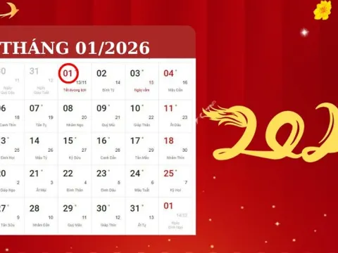 Tết Dương lịch 2026 rơi vào thứ mấy trong tuần?