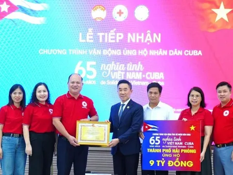 Hải Phòng ủng hộ nhân dân Cuba hơn 11,8 tỉ đồng