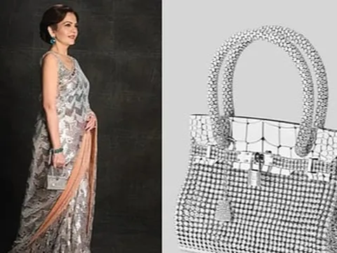 Vợ tỷ phú giàu nhất châu Á xách túi Hermès đắt nhất thế giới đi dự tiệc