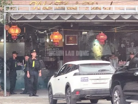 Nhiều cảnh sát phong tỏa, xuất hiện tại nhà 1 doanh nhân có tiếng ở Thanh Hóa