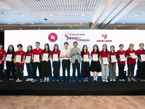 Nam Long trao 84 suất học bổng ‘Swing for Dreams’ với tổng giá trị 840 triệu đồng cho sinh viên