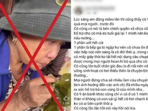 Sự thật về cụ bà nhịn đói nhiều ngày giữa mưa lũ ở Đà Nẵng