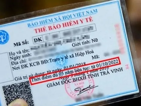 Cách xác định người tham gia BHYT 5 năm liên tục được chi trả 100% viện phí, người dân cả nước cần biết rõ